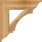Ekena Millwork Imperial Traditional Rough Sawn Bracket w/ Offset Brace, Western Red Cedar, 8"W x 28"D x 28"H BKT0806X28X28IMP01RWR - alternate 3